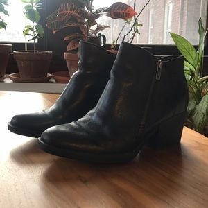 Born leather ankle booties